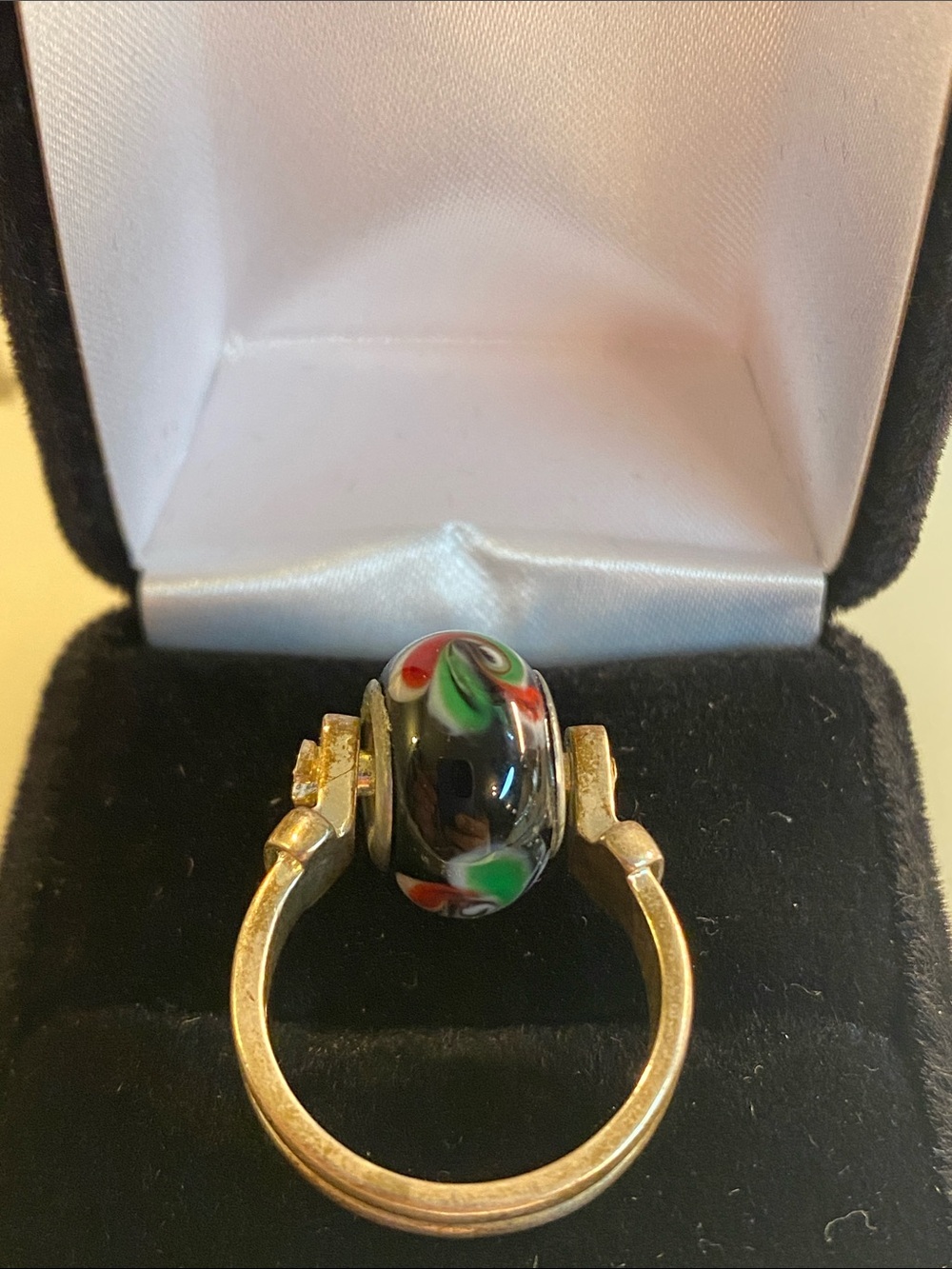 Vintage Bead It 925 Sterling Silver Interchangeable Bead Ring Size 6.5